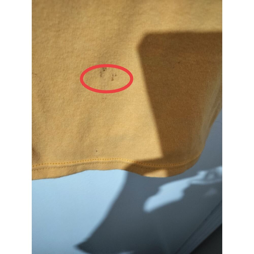 6021)Y2K Harley Davidson Orange Crop Camisole Cotton Tank Top Medium - Picture 6 of 8